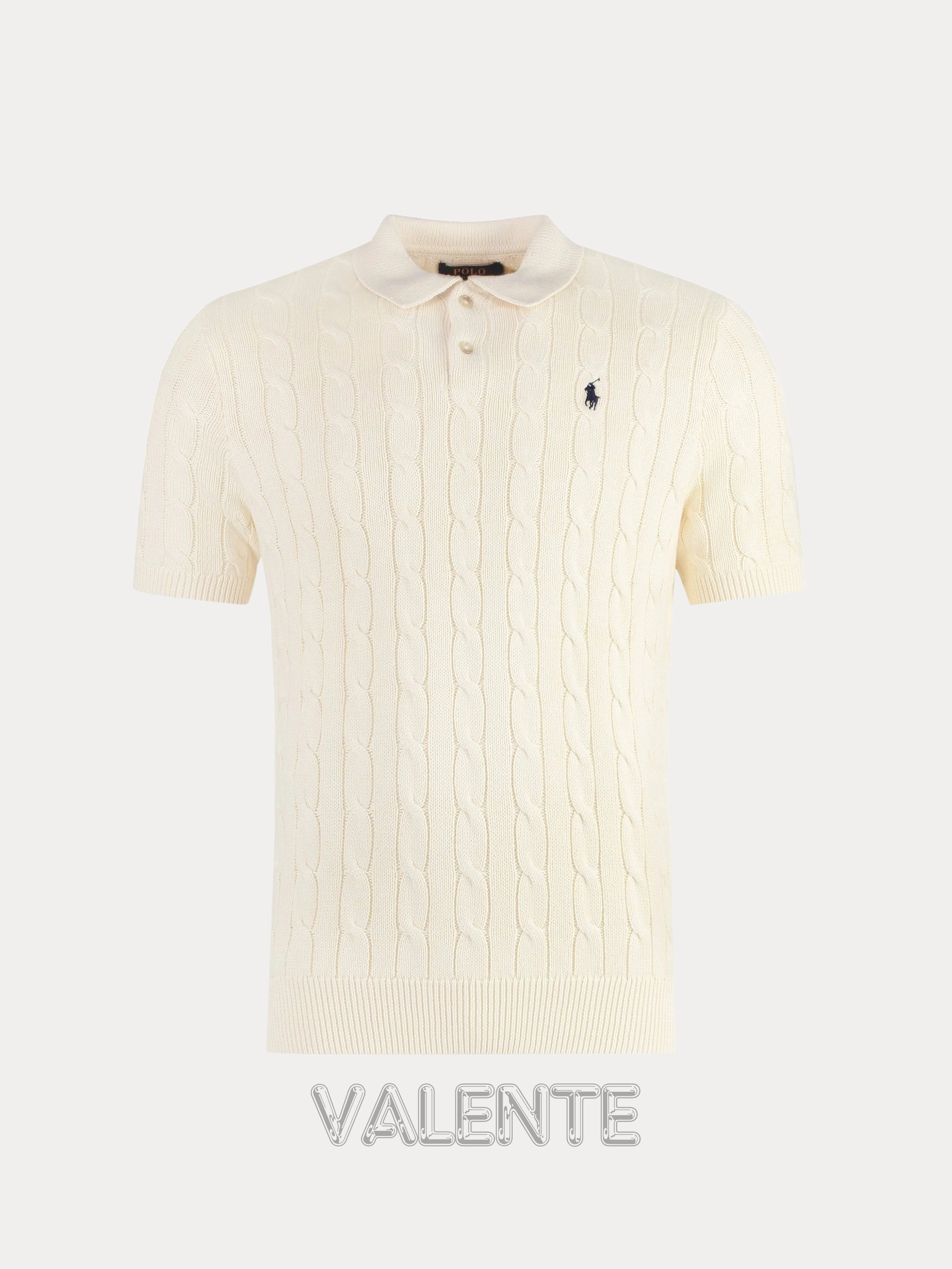 Valente Abbigliamento | Maglia Con Treccia Con colletto