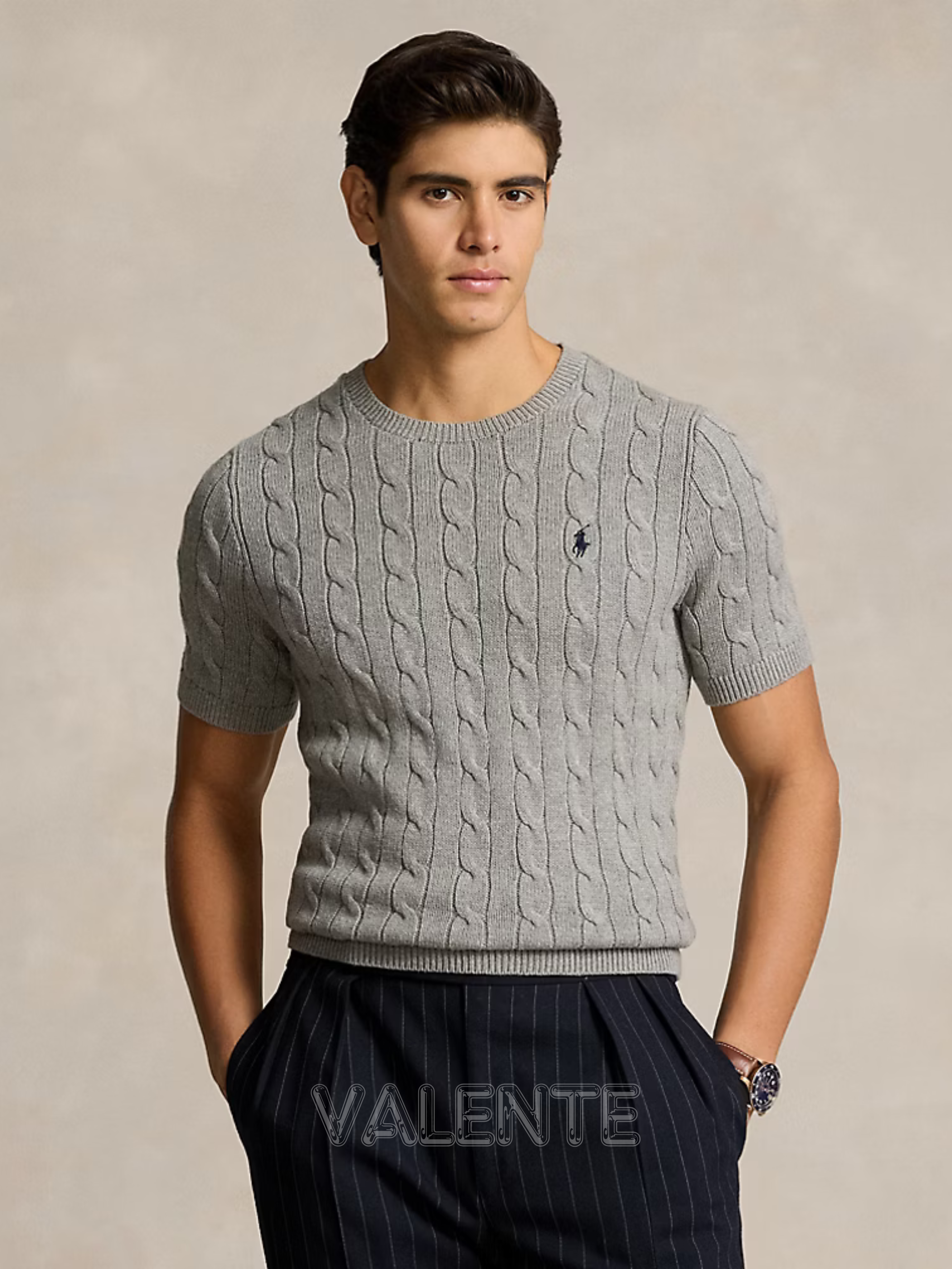 Valente Abbigliamento | Maglia Con Treccia Senza Colletto